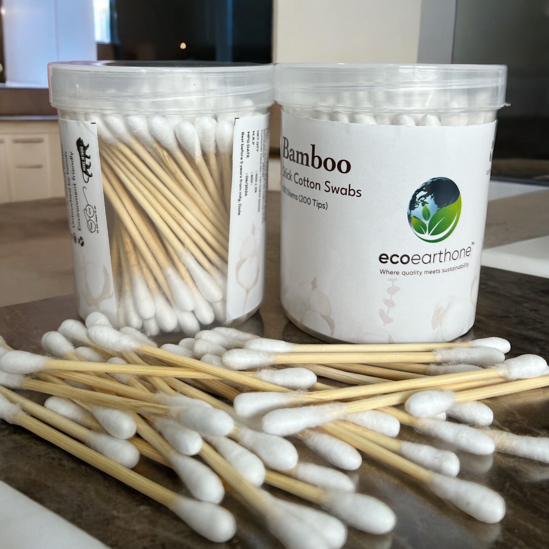 Bamboo Cotton Swabs (pack of 1) EcoEarthOne
