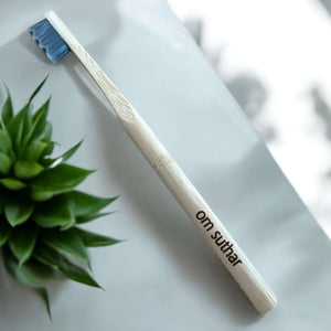 Bamboo Ultra-Soft Nano Bristles toothbrush - wave style ( pack of 2 ) EcoEarthOne