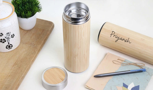 Bamboo Water Bottle – Hot and Cold EcoEarthOne