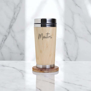 Bamboo Coffee flask ( SUS 304 ) Ecoearthone