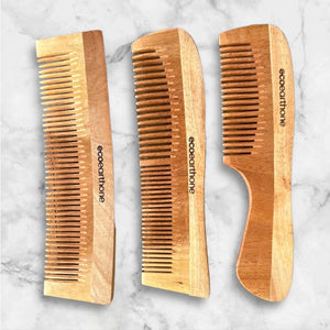 Neem Wood Comb (pack of 3) EcoEarthOne