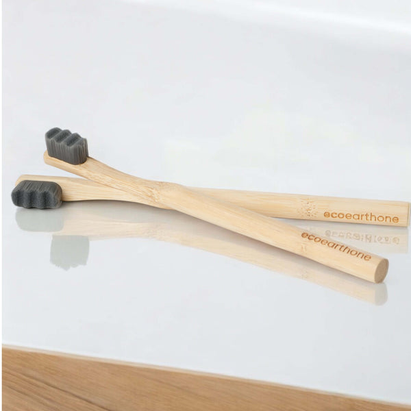 Bamboo Ultra-Soft Nano Bristles toothbrush - wave style ( pack of 2 )