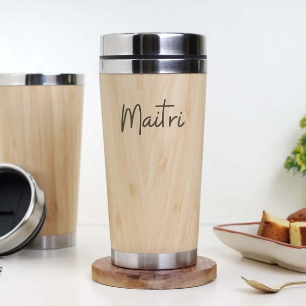 Bamboo Coffee flask ( SUS 304 ) Ecoearthone