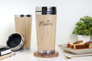 Bamboo Coffee flask ( SUS 304 ) Ecoearthone