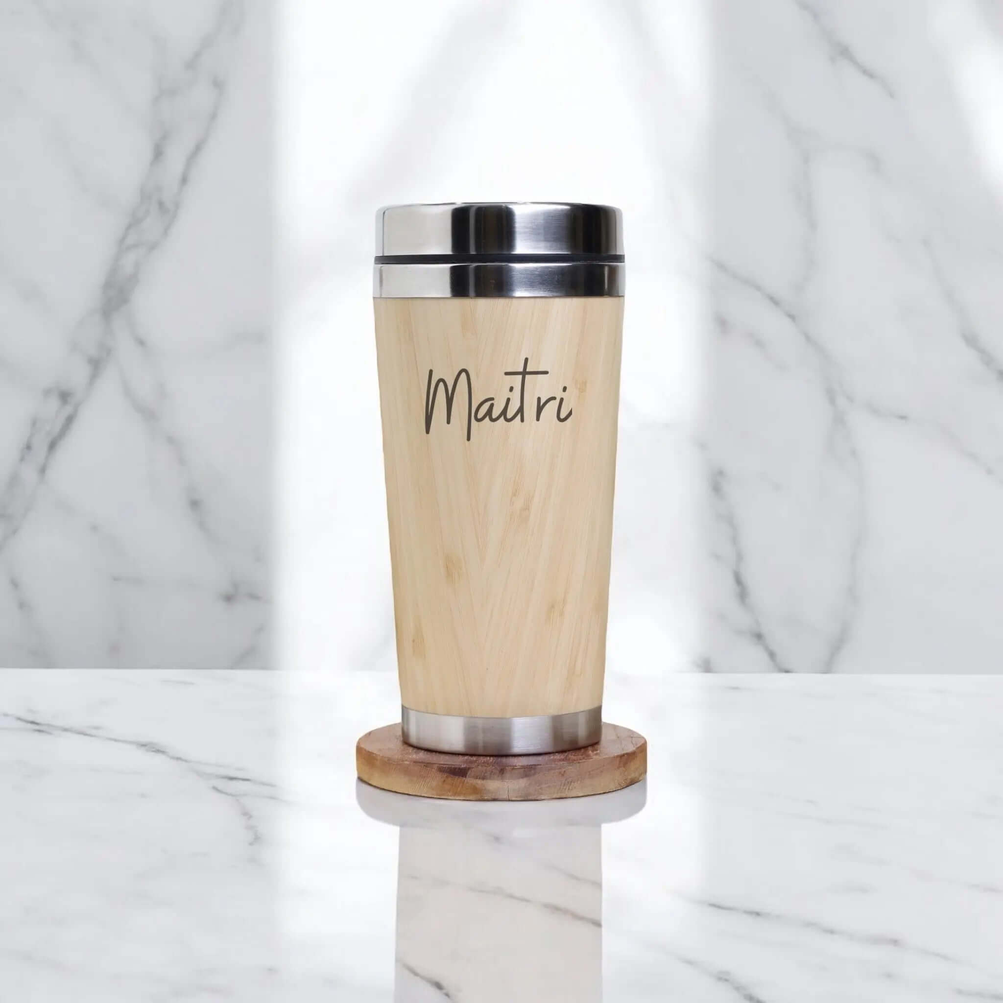 Bamboo Coffee flask ( SUS 304 ) Ecoearthone
