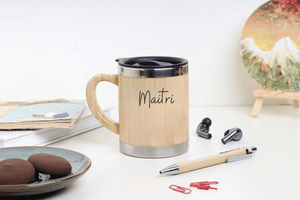 Bamboo Coffee mug (300ml)- (Pack Of 1) EcoEarthOne