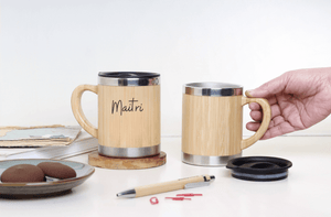 Bamboo Coffee mug (300ml)- (Pack Of 1) EcoEarthOne