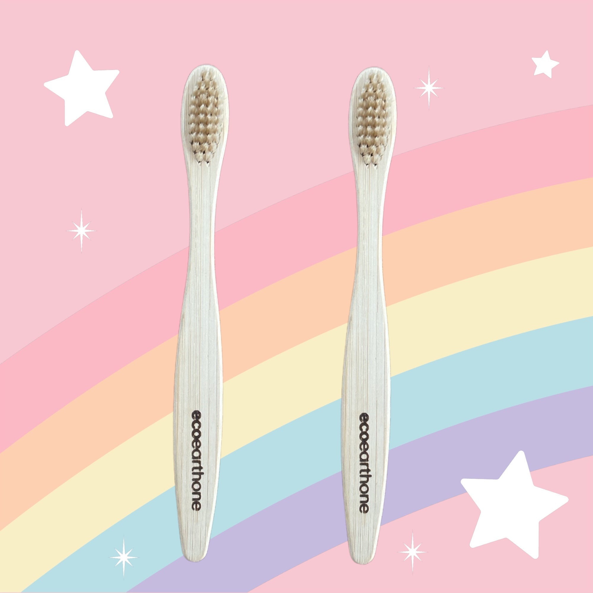 Kids Bamboo Toothbrush (pack of 2) EcoEarthOne