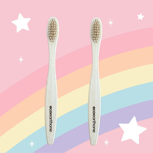 Kids Bamboo Toothbrush (pack of 2) EcoEarthOne