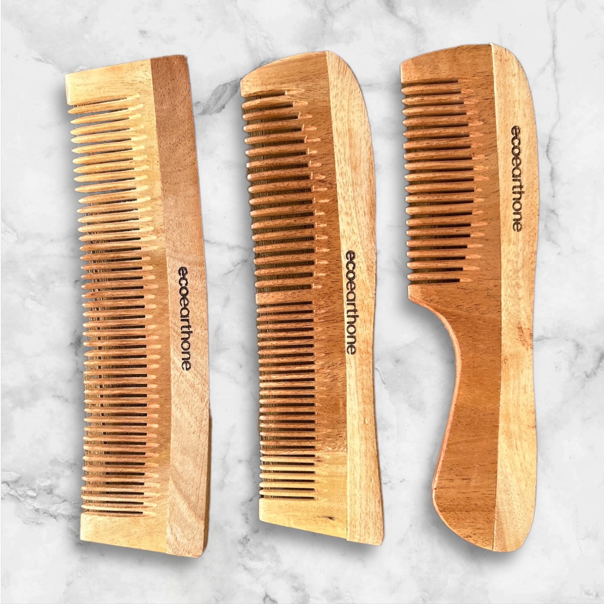 Neem Wood Comb (pack of 3) EcoEarthOne