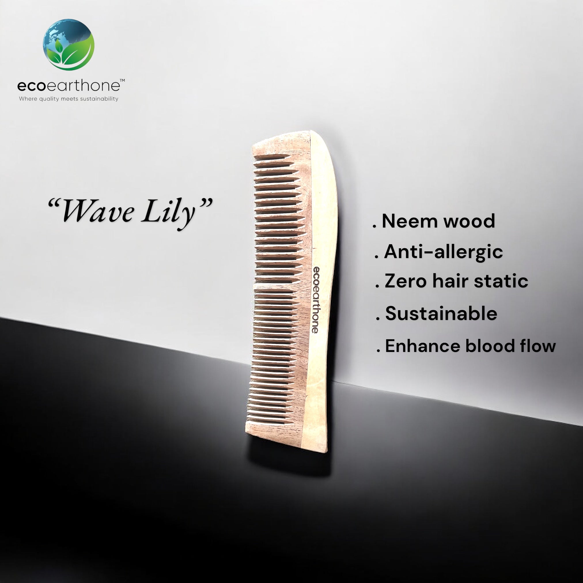 Neem Wood Comb (pack of 3) EcoEarthOne