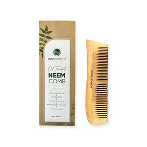 Neem Wood Comb – Wave Lily Comb EcoEarthOne