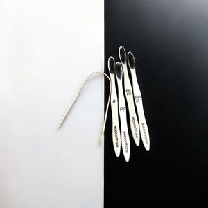 Bamboo Toothbrush & Tongue Cleaner – pack of 4 toothbrush and tongue cleaner EcoEarthOne