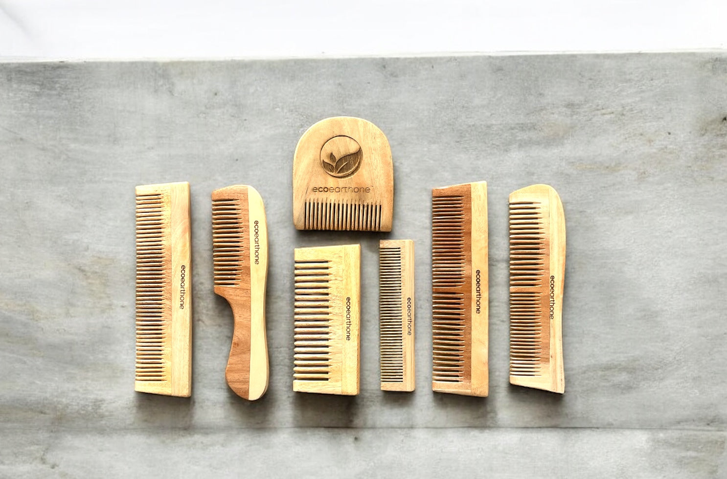 Neem Wood Combs Kit EcoEarthOne