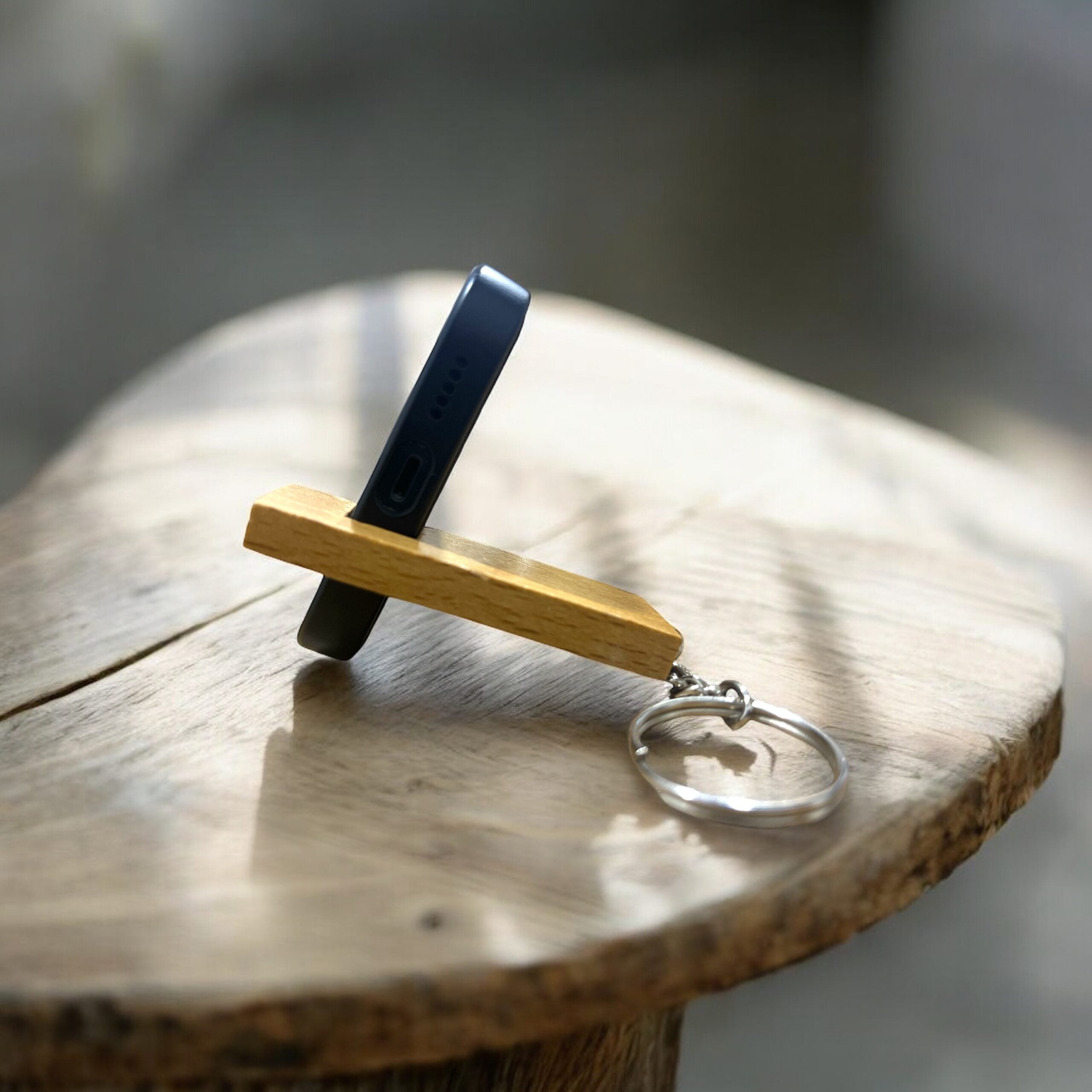 Wooden Keychain – Mobile Holder EcoEarthOne